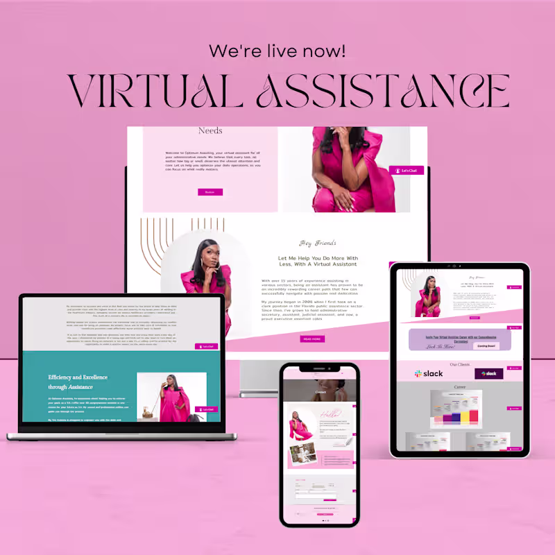 Cover image for Virtual Assisting Website Design