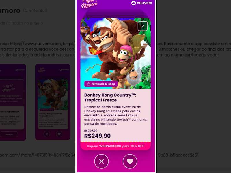 Cover image for Nuuvem - Web Dating
