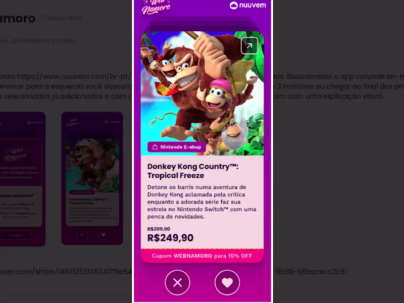 Cover image for Nuuvem - Web Dating