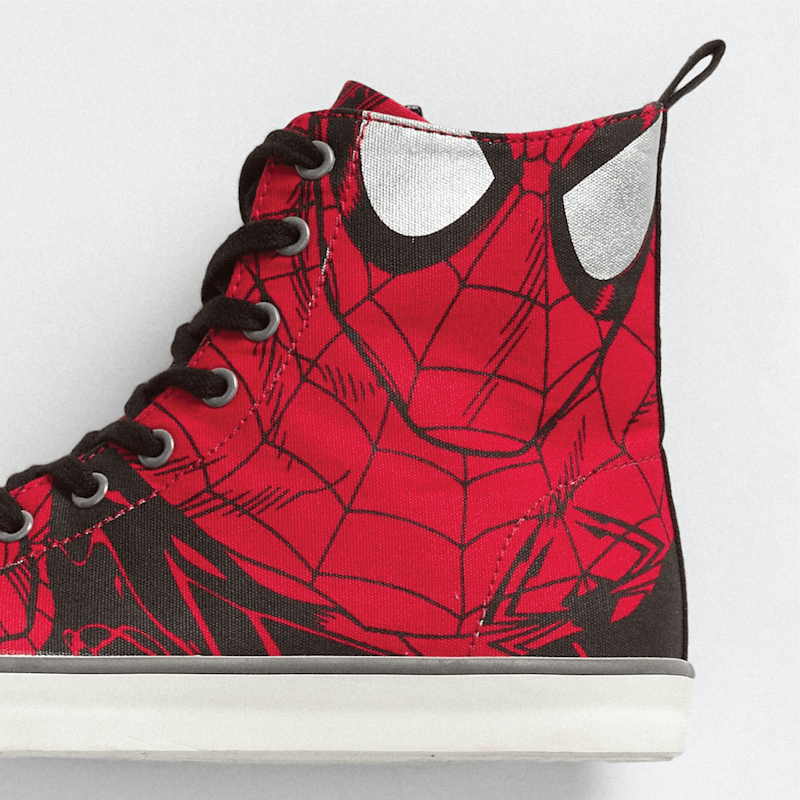 Cover image for Gap | Marvel, Spider-Man Hi-Top Sneaker; Shoe Design