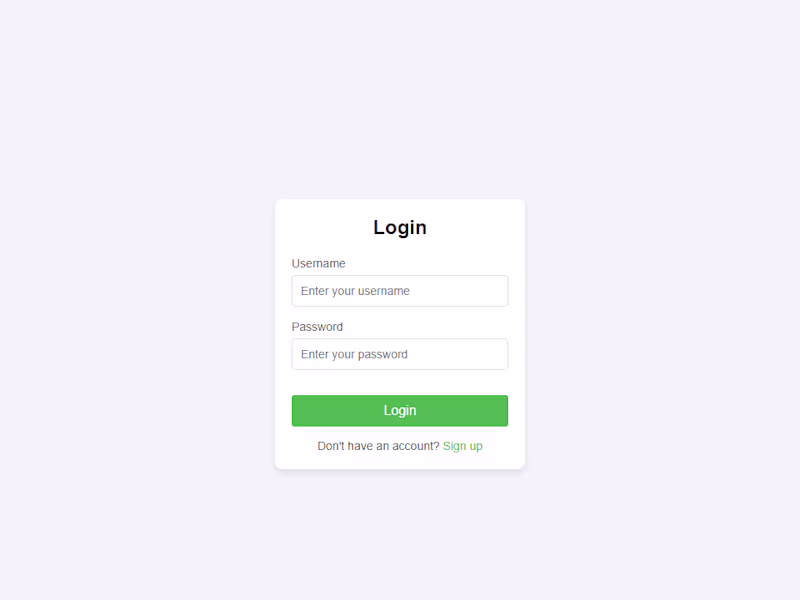 Cover image for Login Page