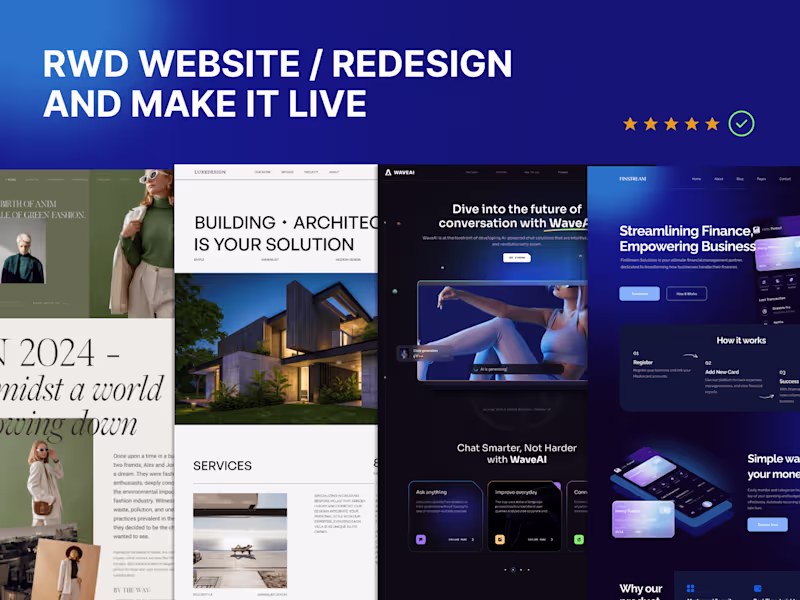 Cover image for RWD Website Design Case