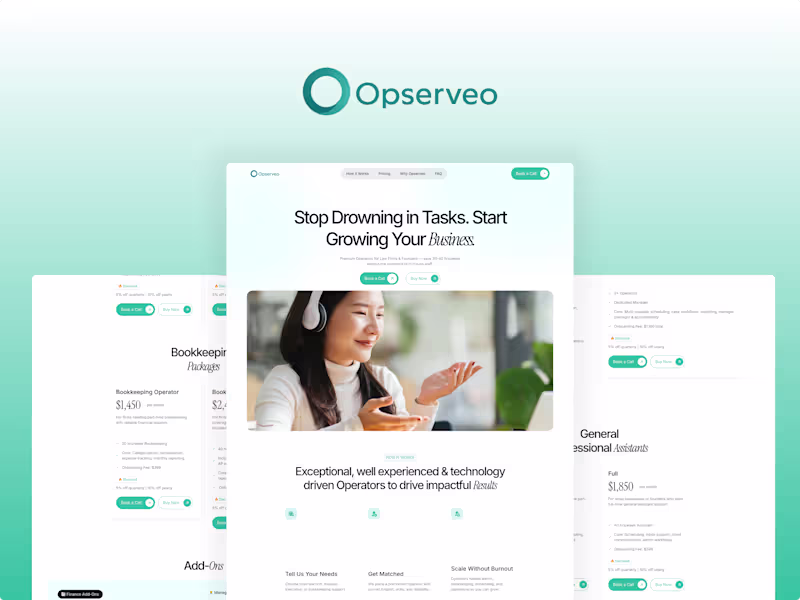 Cover image for Opserveo Framer Website Design