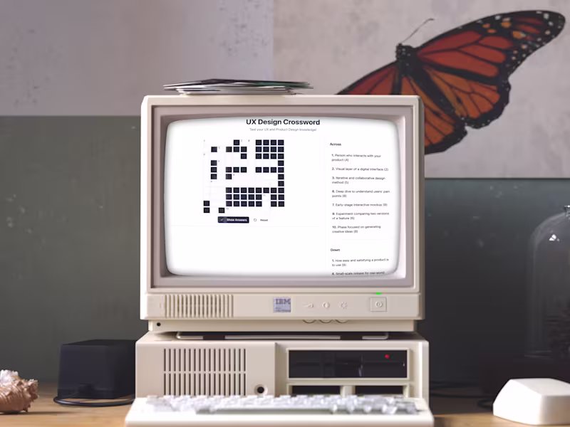 Cover image for UX Design Crossword