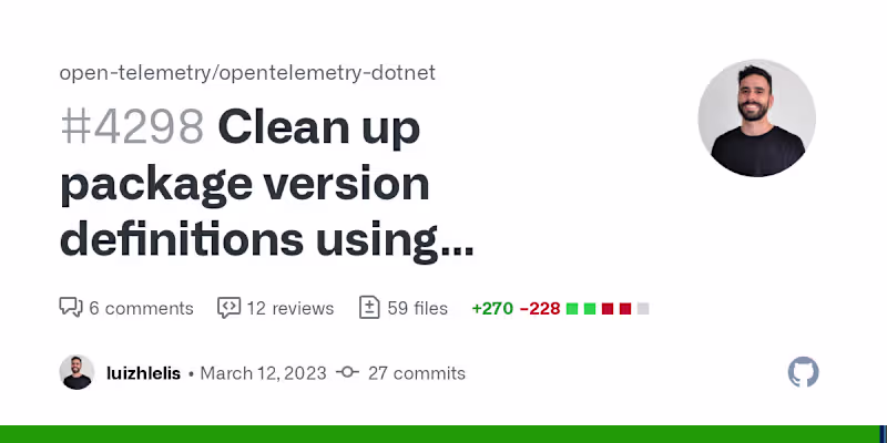 Cover image for open source contribution / opentelemetry-dotnet