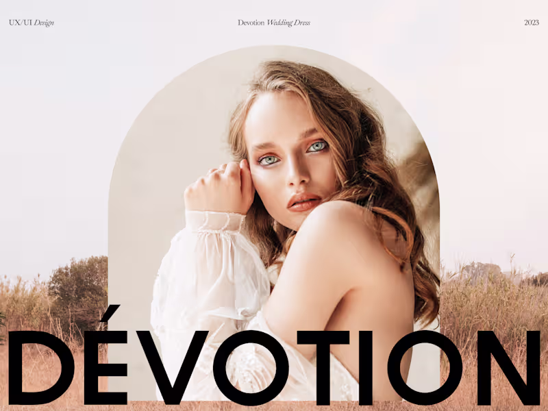 Cover image for Dévotion Website Design for Luxury Wedding Dresses