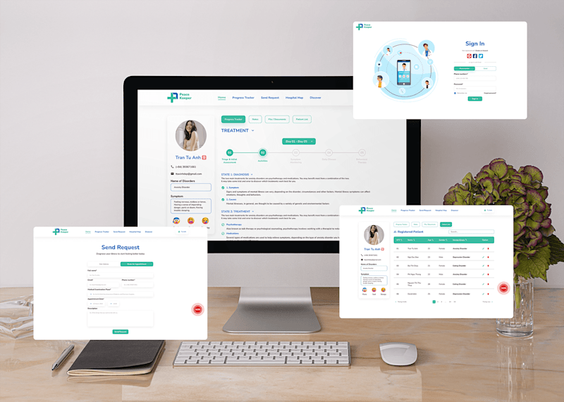 Cover image for Healthcare platform - Peacekeeper :: Behance