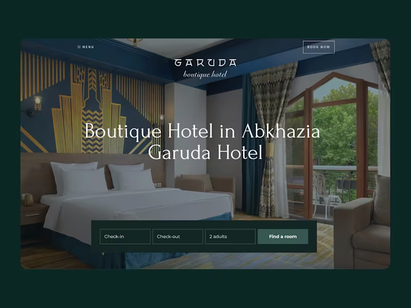 Cover image for Website Design &  Development for Boutique Hotel (Framer)