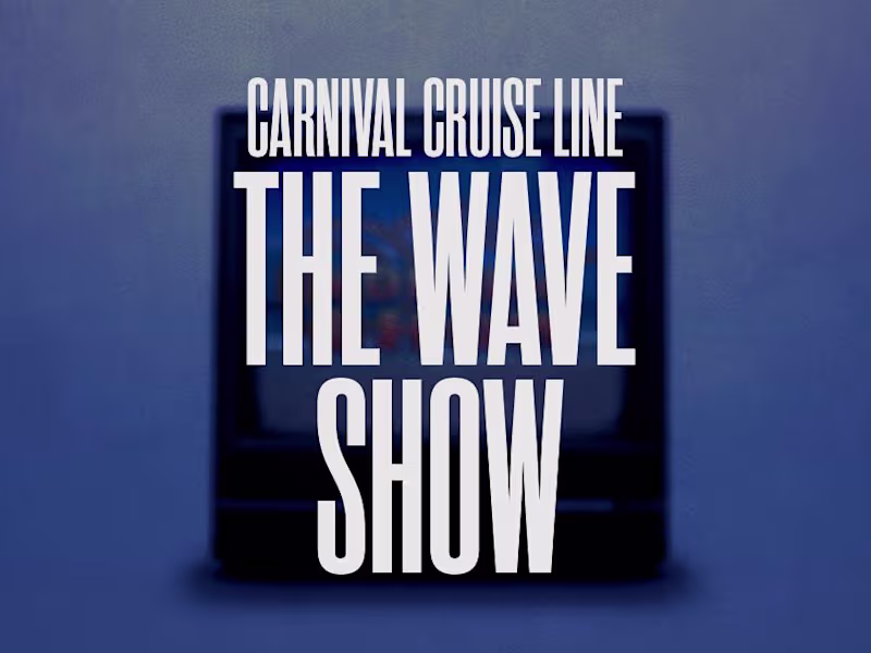 Cover image for The Wave Show Graphic Package for Carnival Cruise Line