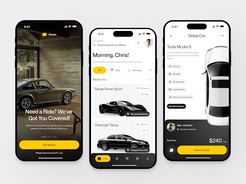 Cover image for Vroom - Car Rental Mobile App