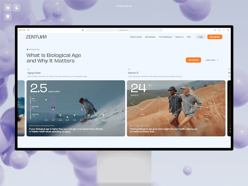 Cover image for Zentum Health Framer Website Design