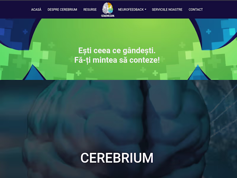 Cover image for Cerebrium - Psihologie & Neurofeedback
