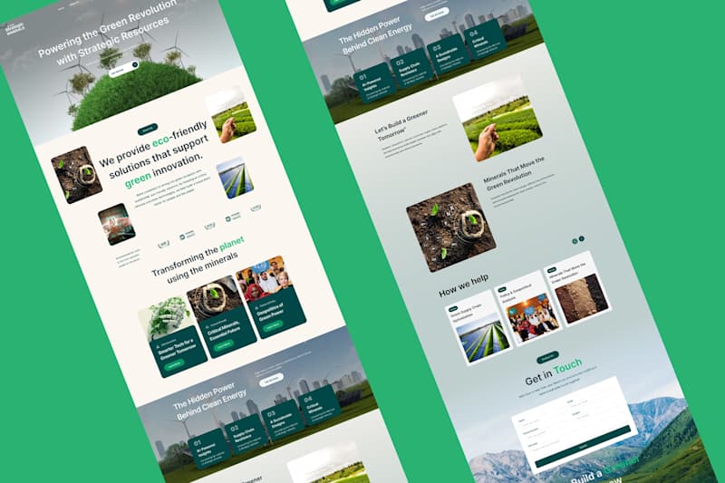 Cover image for Sustainable Energy Website Design for Green Revolution