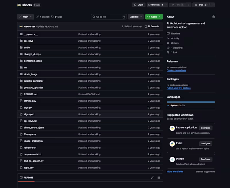 Cover image for AI Youtube shorts generator and automatic upload.