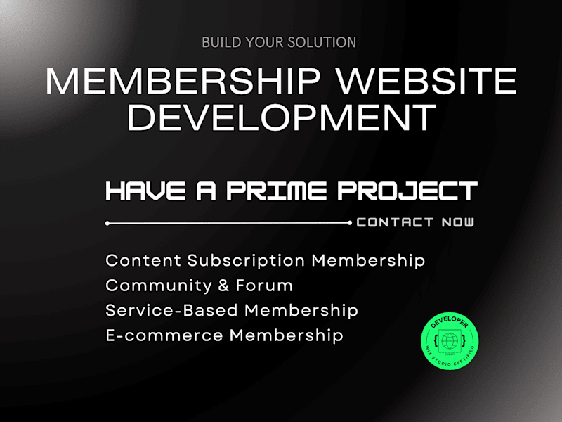 Cover image for I'll develop Complete Customized Membership Website Wix Studio 