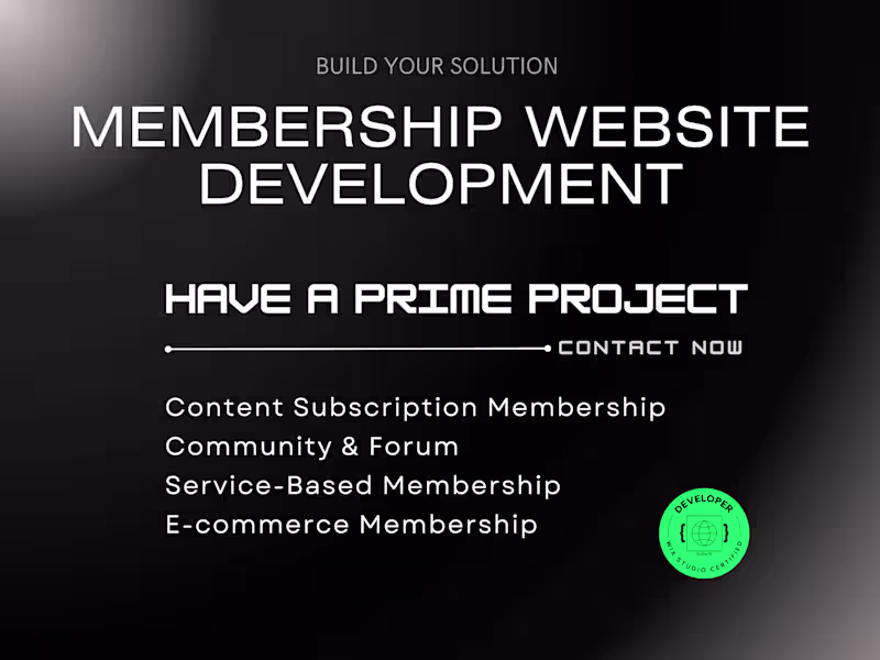 Cover image for I'll develop Complete Customized Membership Website Wix Studio 