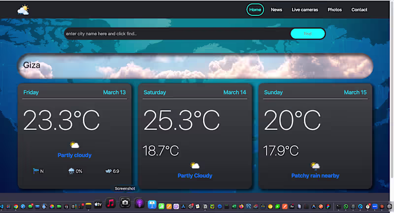 Cover image for Location-aware weather forecast app that