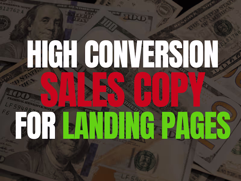 Cover image for Compelling Sales Page Copy that will help you WIN MORE CUSTOMERS
