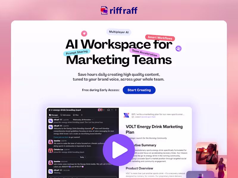 Cover image for Riff Raff AI Collab - Framer Design and Development