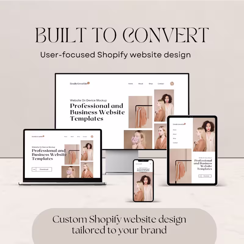 Cover image for Conversion focused Shopify store design