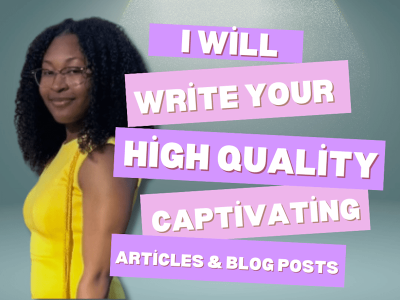 Cover image for I will write your engaging articles catered to your audience.