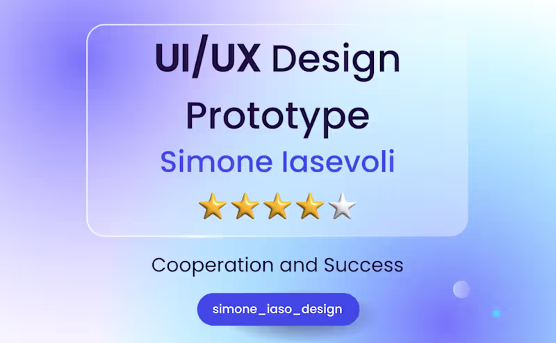 Cover image for UI/UX Design Prototype 