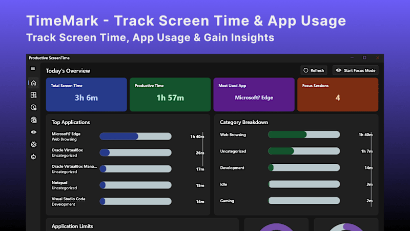 Cover image for Desktop Screen Time Tracker Development