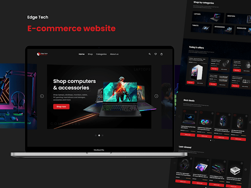 Cover image for EdgeTech | E-commerce Website on Behance