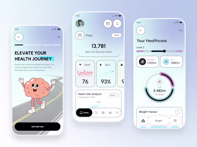 Cover image for Health Monitoring App UI