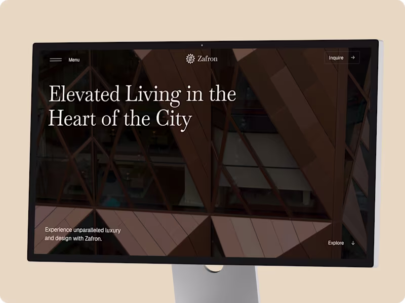 Cover image for Zafron — Luxury Real Estate Website Template
