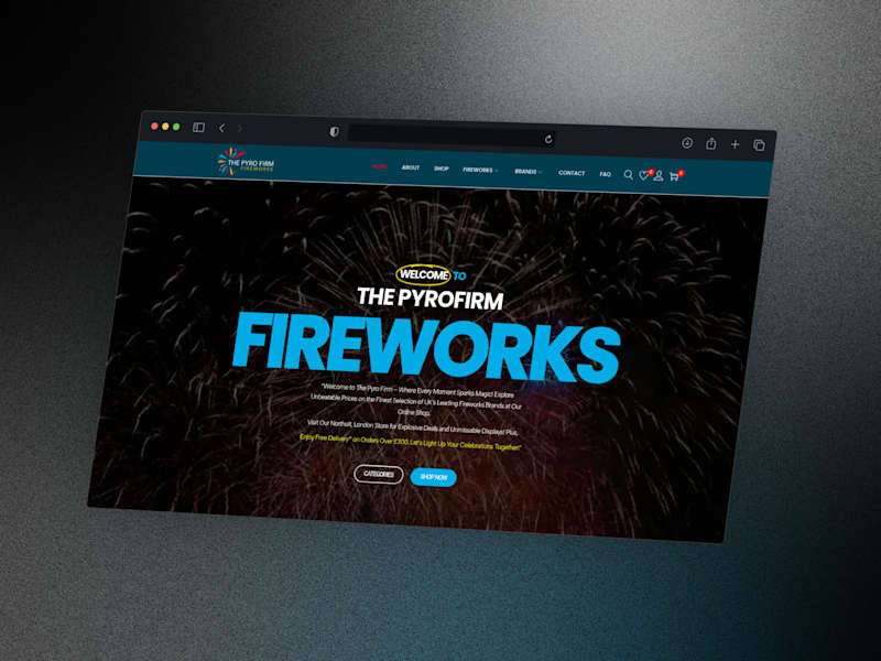 Cover image for ThePyroFirmFireworks - WordPress | Elementor | Woocommerce