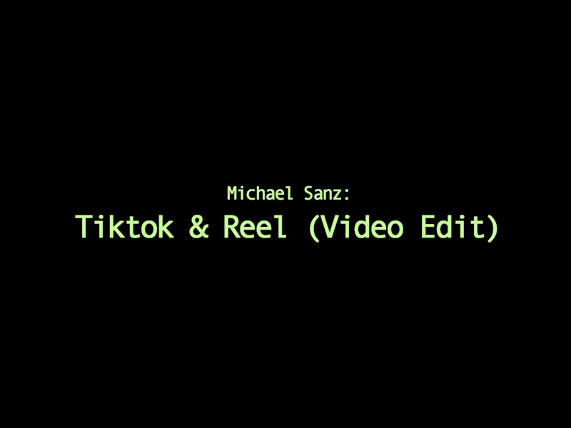 Cover image for Tiktok & Reels Video Edit for Michael Sanz