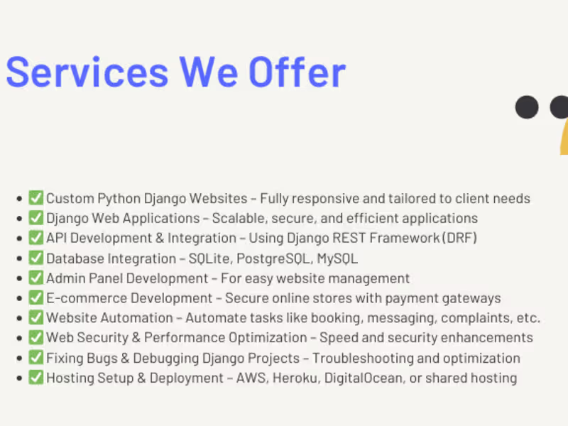 Cover image for Custom Web Applications with Django, React, and Python