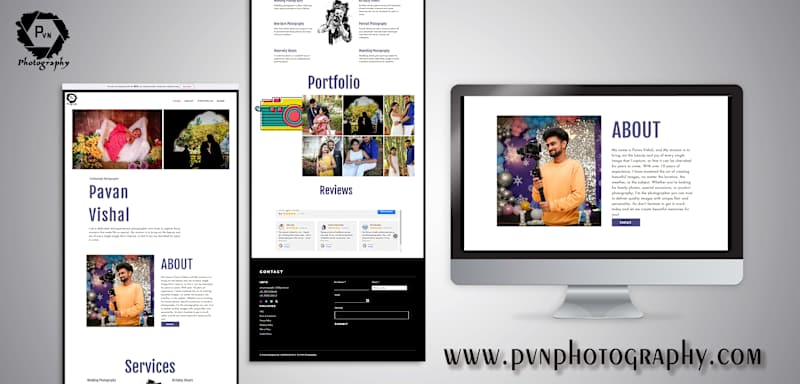 Cover image for Web Design - PVN Photography 