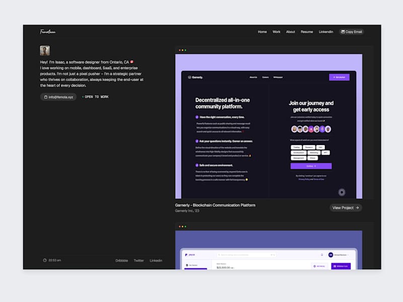 Cover image for Femola Portfolio - Figma to Framer Development