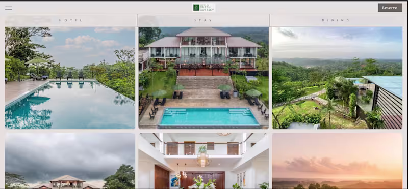 Cover image for Ligness Green is a modern, mobile-friendly hotel website des...