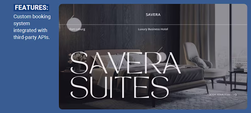 Cover image for Savera Suites Website