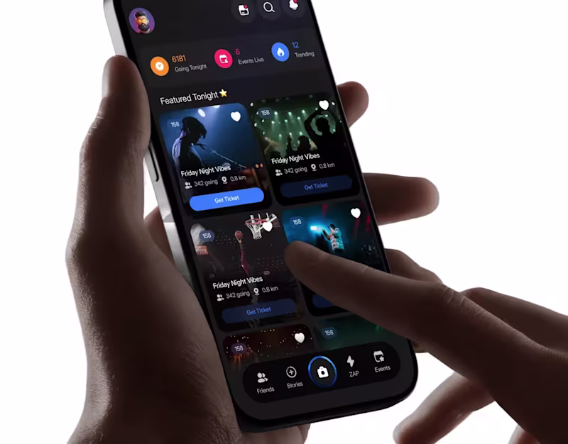 Cover image for Momento Social APP UI UX | Mobile App | Orbix Studio