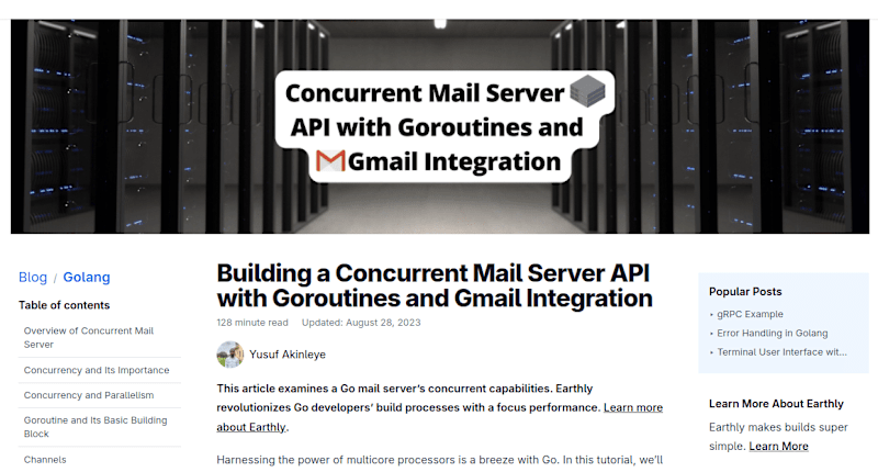 Cover image for Concurrent Mail Server API Documentation