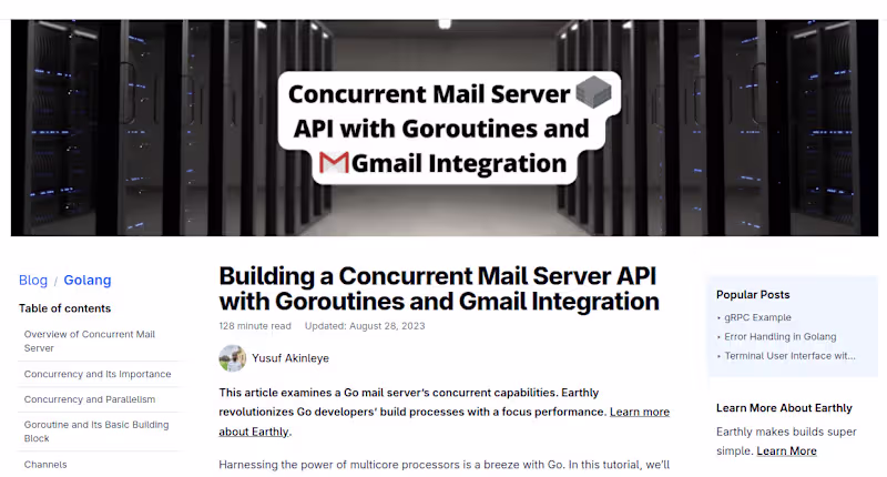Cover image for Concurrent Mail Server API Documentation