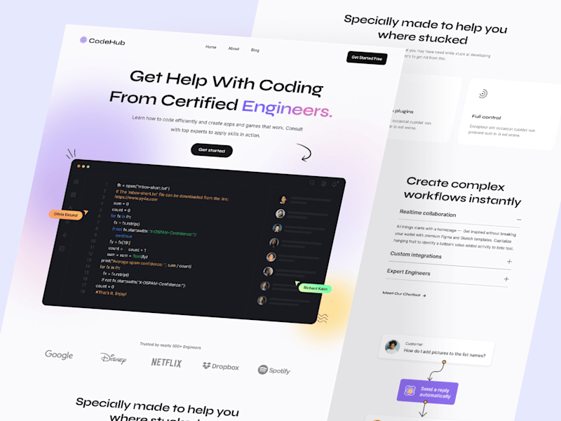 Cover image for Code Collaboration Platform Landing Page