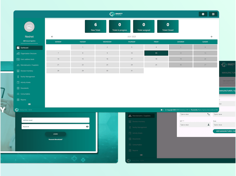 Cover image for Smarty Clinic CRM for Hospital Equipment Management