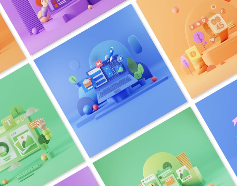 Cover image for 3D Device Illustrations