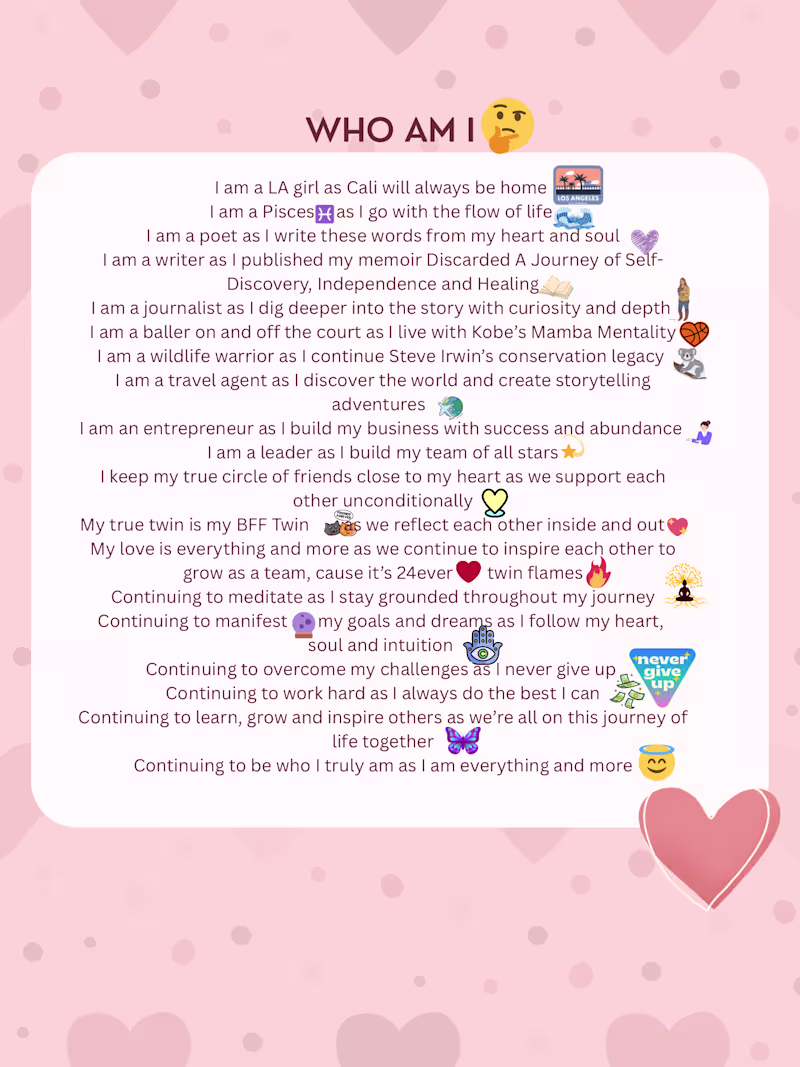 Cover image for I wrote a poem about myself and designed the cover page.