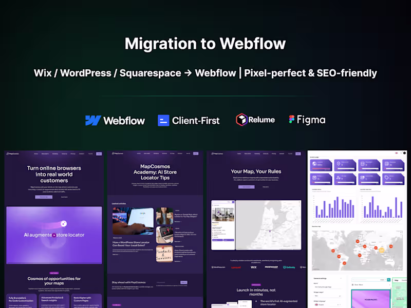 Cover image for Migration to Webflow
