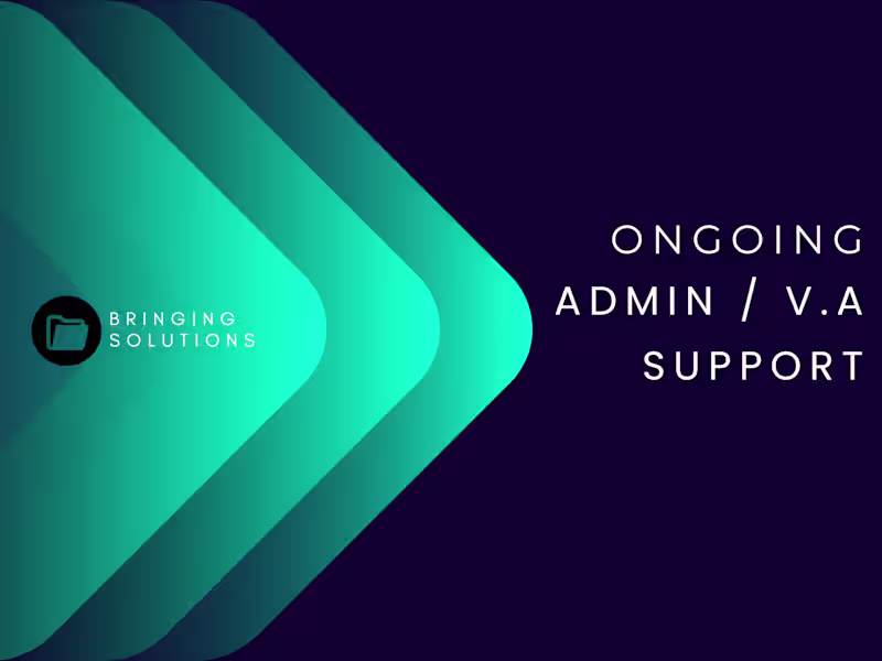 Cover image for Ongoing Admin / V.A Support