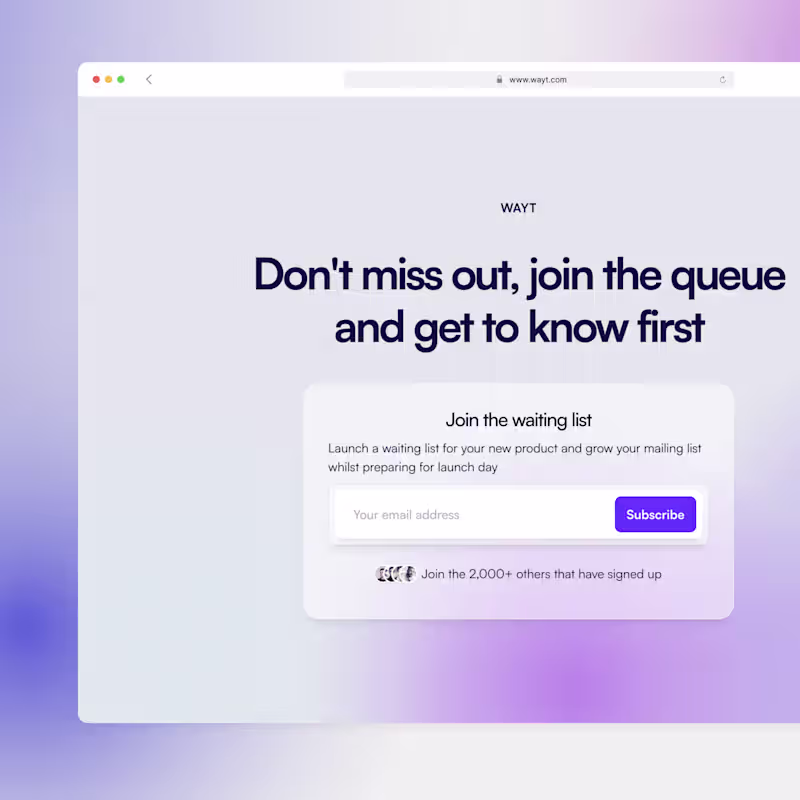 Cover image for Don't miss out, join the queue and get to know first