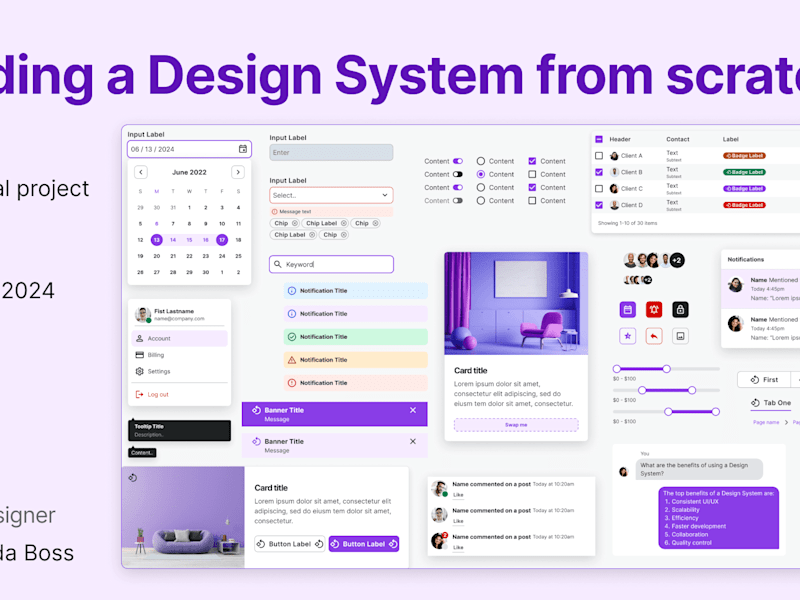 Cover image for Building a Desing System from Scratch in Figma