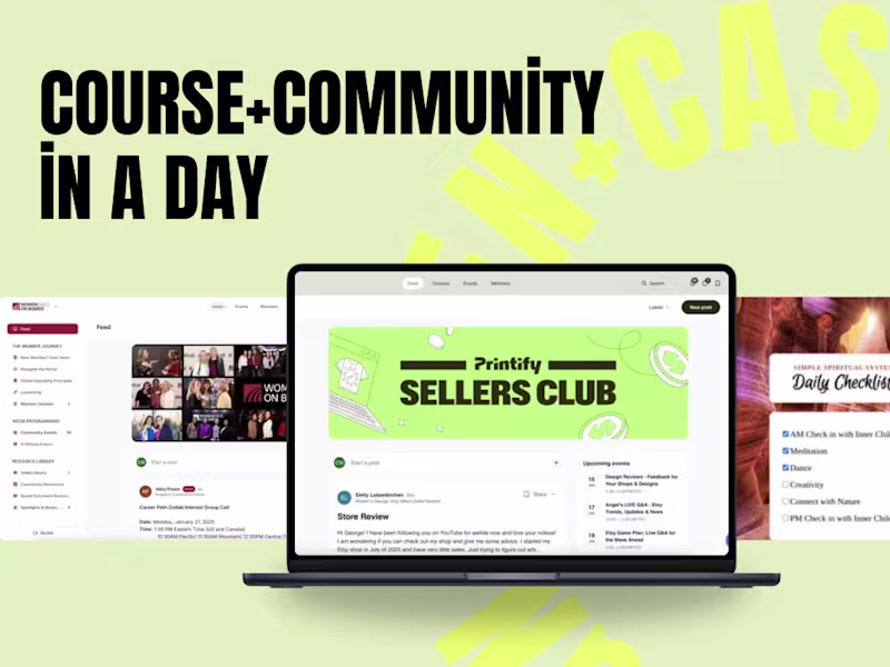 Cover image for Course/Community In A Day