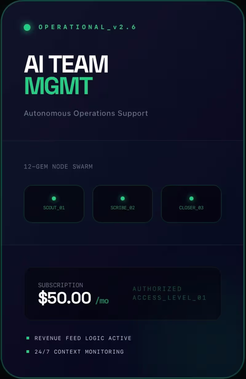 Cover image for Monthly AI Team Management & Support